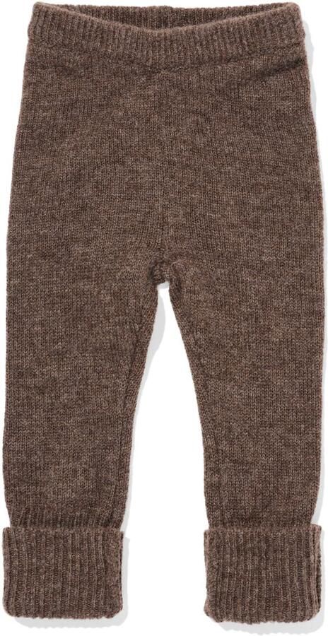 HEMA Newborn Legging Merinowol Donkerbruin (donkerbruin)