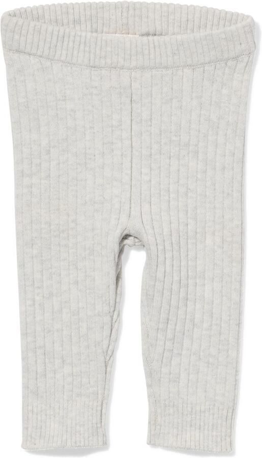 HEMA Newborn Legging Rib Grijsmelange (grijsmelange) - Foto 2