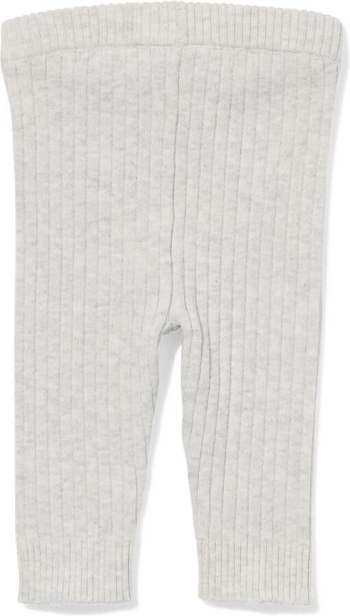 HEMA Newborn Legging Rib Grijsmelange (grijsmelange)