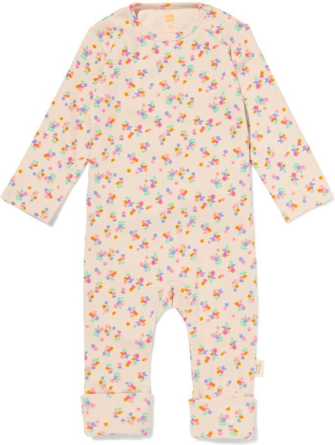 HEMA Newborn Meegroei Boxpakje Bloemen Blauw (blauw)