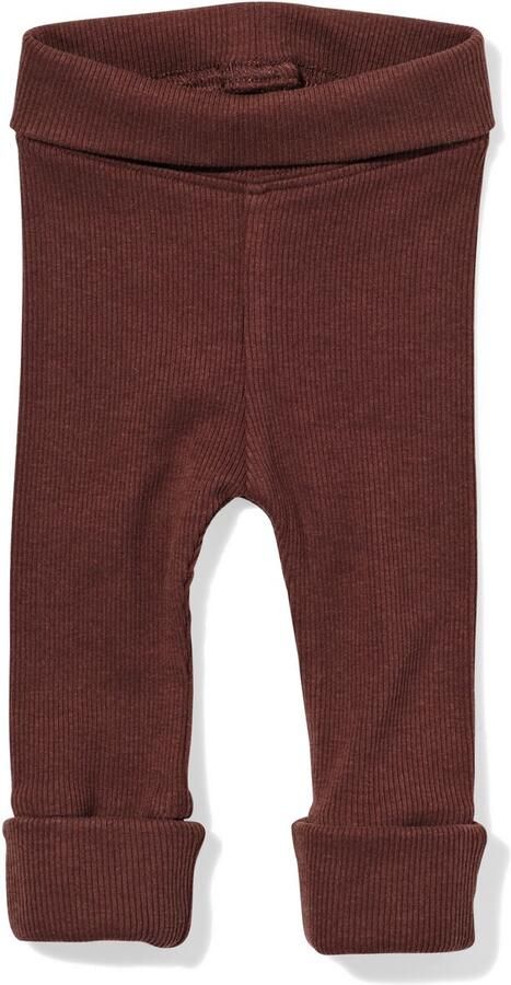 HEMA Newborn Meegroei Legging LENZING™ ECOVERO™ Rib Donkerbruin (donkerbruin) - Foto 2
