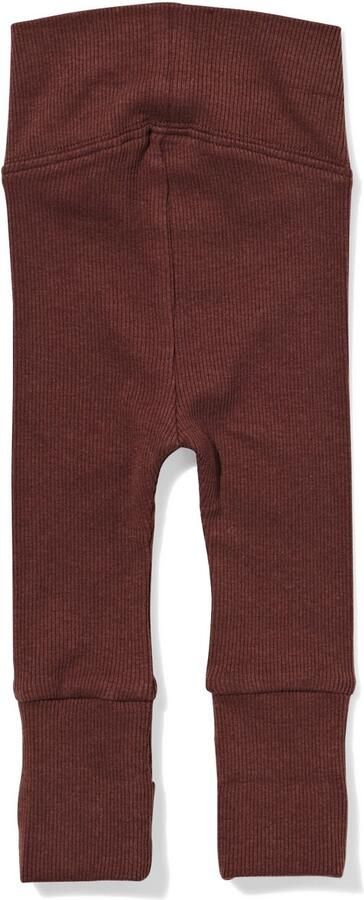 HEMA Newborn Meegroei Legging LENZING™ ECOVERO™ Rib Donkerbruin (donkerbruin)