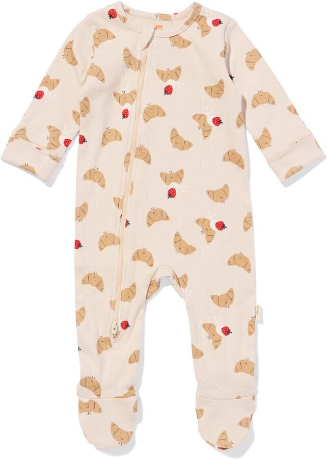 HEMA Newborn Meegroeiboxpakje Croissant Ecru (ecru)