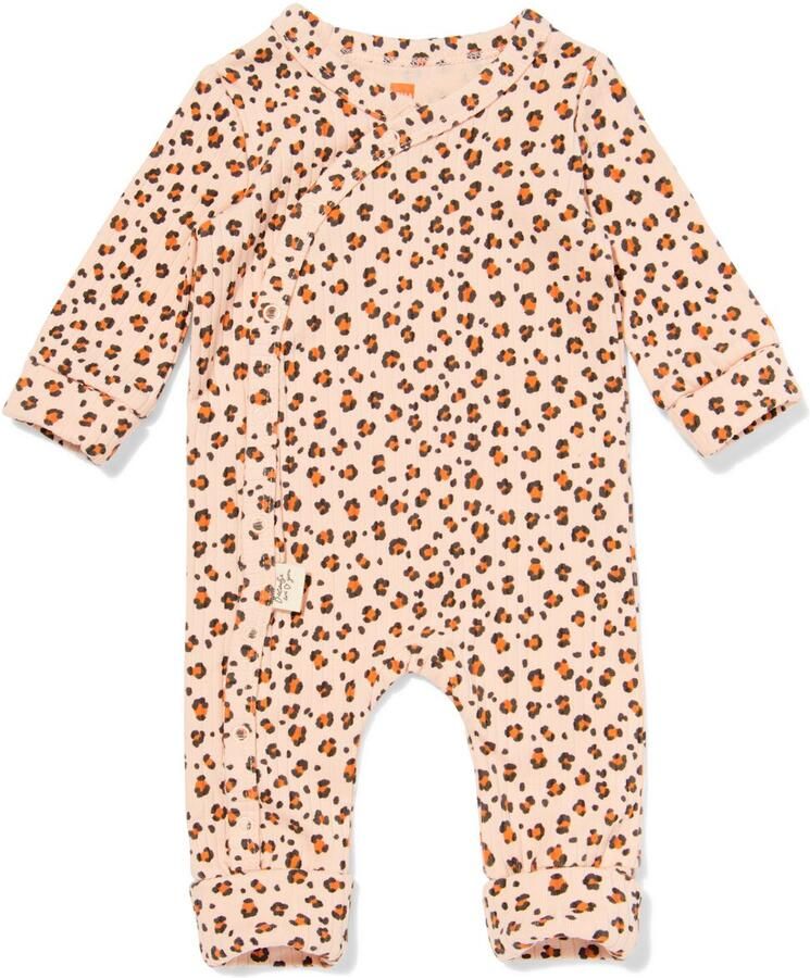 HEMA Newborn Meegroeiboxpakje LENZING™ ECOVERO™-(viscose) Rib Dieren Zalmroze (zalmroze)