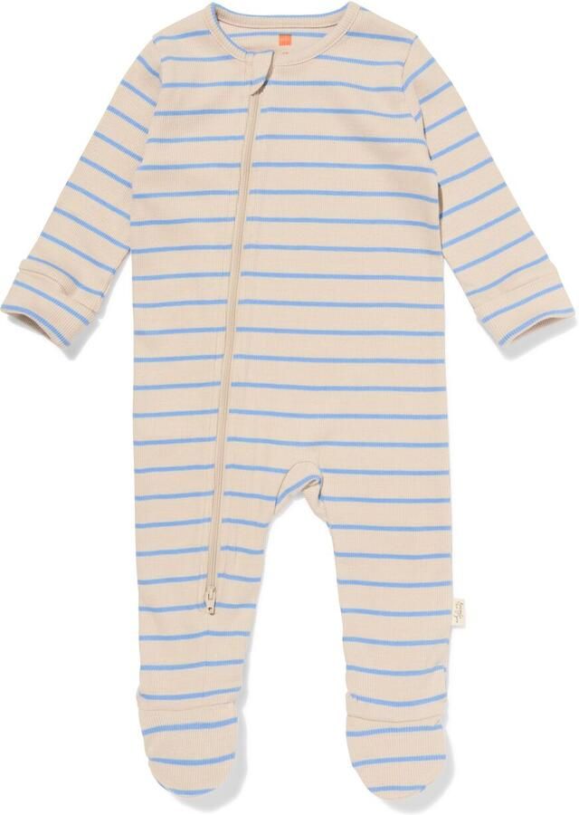HEMA Newborn Meegroeiboxpakje Strepen Ecru (ecru) - Foto 2