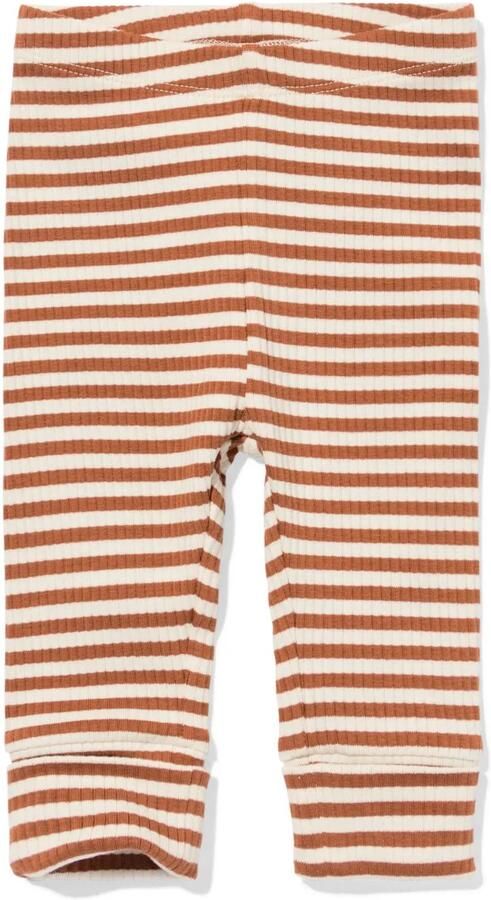 HEMA Newborn Meegroeilegging Strepen Bruin (bruin) - Foto 2