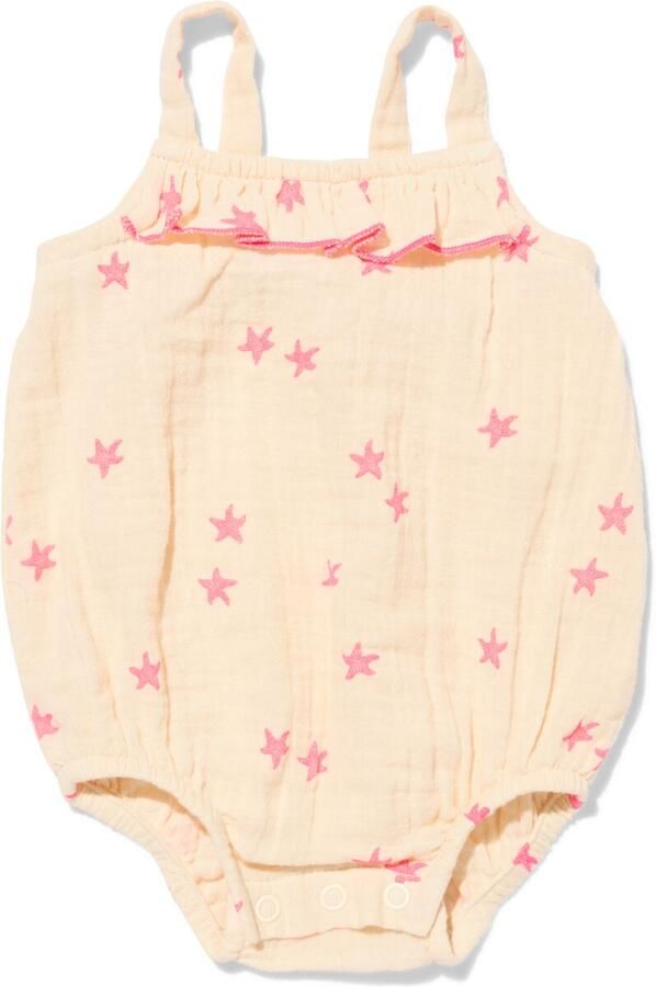 HEMA Newborn Romper Sterren Ecru (ecru) - Foto 2