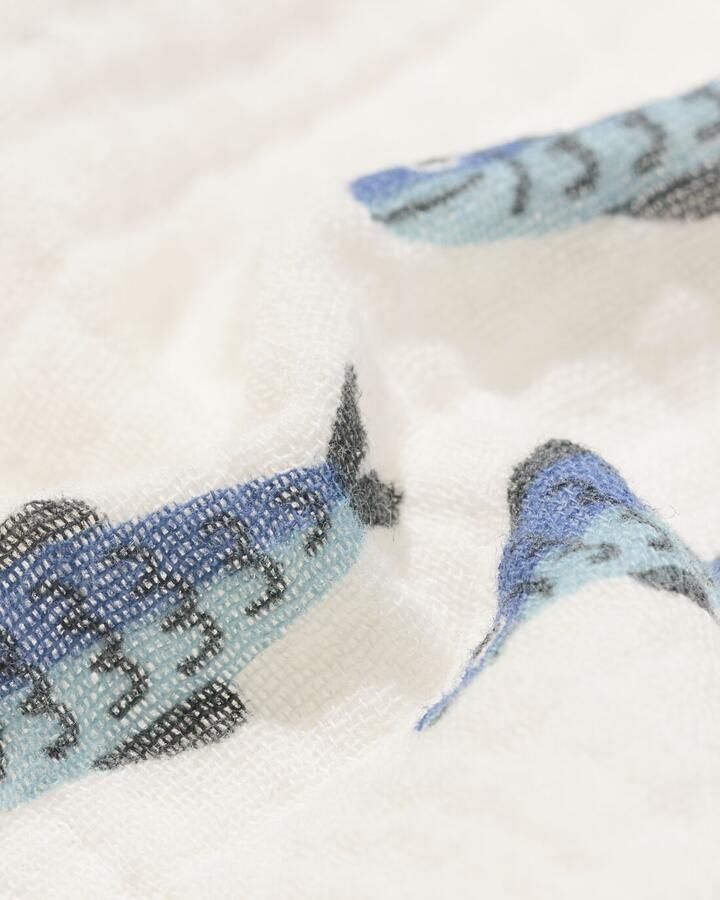 HEMA Newborn Short Comfy Fit Mousseline Dieren Gebroken Wit (gebroken wit)
