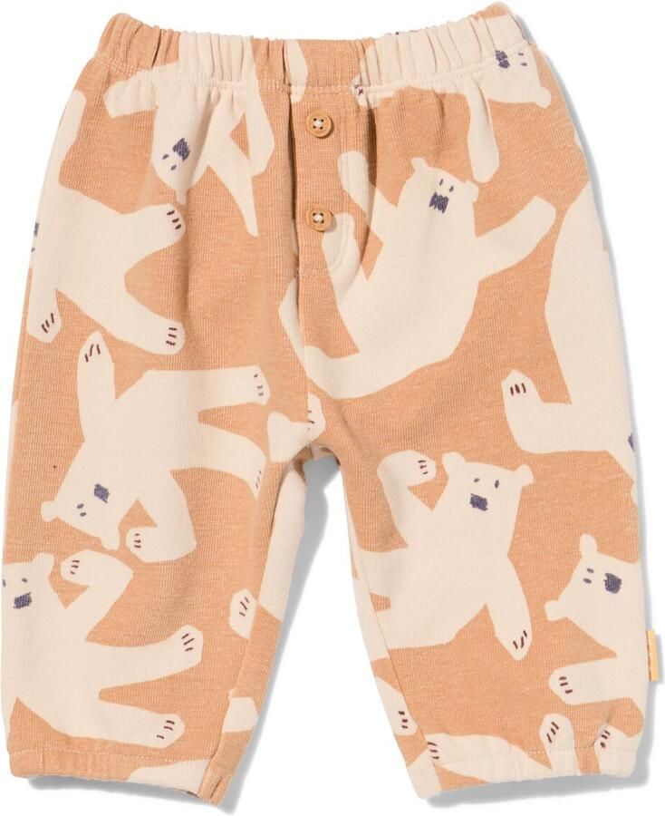 HEMA Newborn Sweatbroek Beren Bruin (bruin) - Foto 2