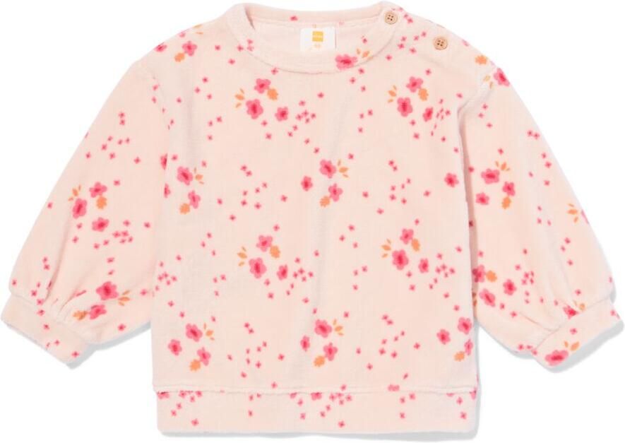 HEMA Newborn Sweater Velours Lichtroze (lichtroze) - Foto 2
