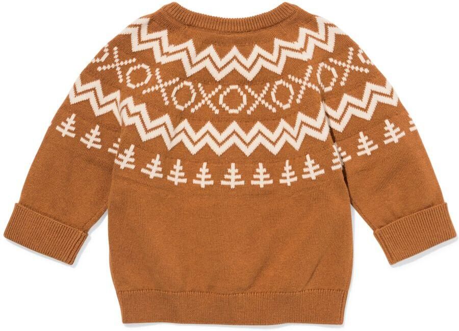 HEMA Newborn Trui Nordic Bruin (bruin)