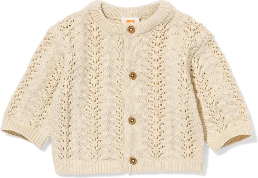 HEMA Newborn Vest Ajour Ecru (ecru) - Foto 1