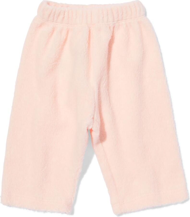 HEMA Newbornbroek Comfy Fit Teddy Lichtroze
