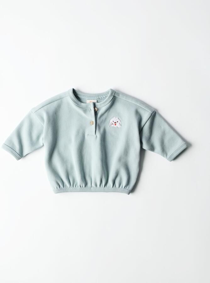 HEMA Newbornsweater Dieren Blauw
