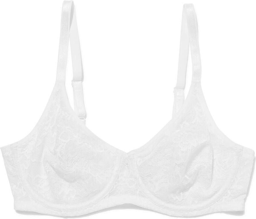 HEMA Niet Voorgevormde Bh Met Kant Met Beugel Wit (wit) - Foto 1