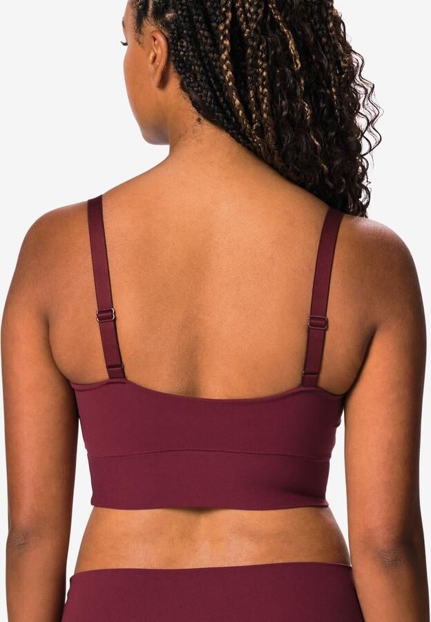 HEMA Niet Voorgevormde Top Zonder Beugel Ultimate Comfort Donkerrood (donkerrood) - Foto 2