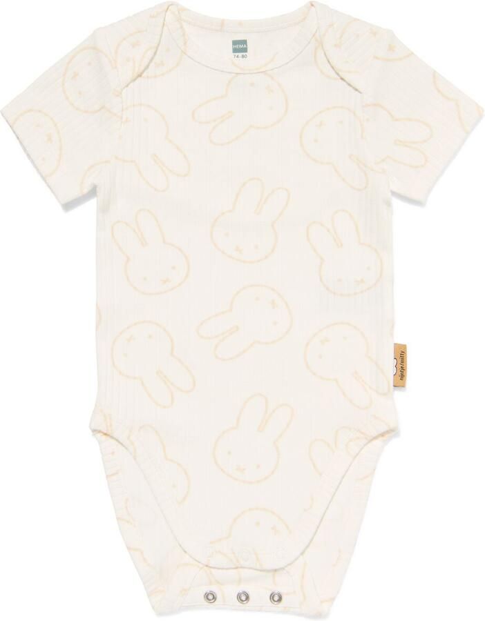 HEMA Nijntje Baby Meegroeiromper LENZING™ ECOVERO™ Rib Gebroken Wit (gebroken wit) - Foto 2