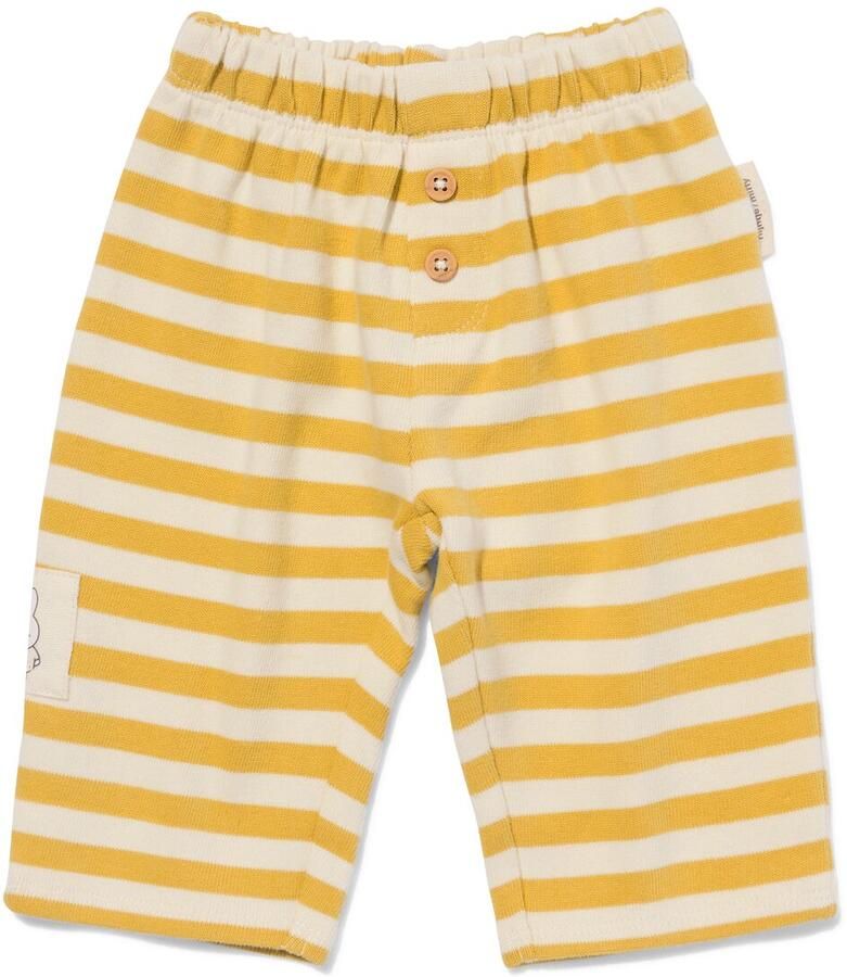 HEMA Nijntje Babybroek Comfy Fit Sweatstof Strepen Ecru (ecru)