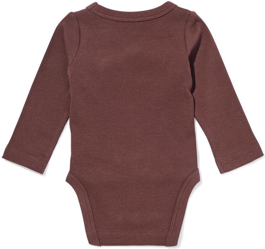 HEMA Nijntje Babyromper Meegroei Rib Bruin (bruin) - Foto 2