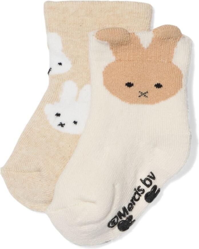 HEMA Nijntje Babysokken Terry 2 Paar Beige (beige)