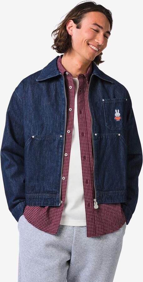 HEMA Nijntje Jas Denim Voor Volwassenen Maat M (blauw)