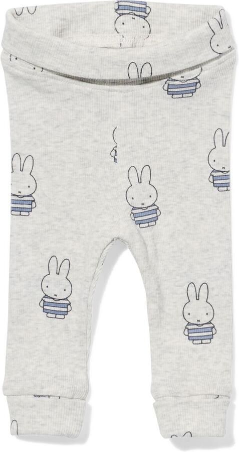 HEMA Nijntje Newborn Meegroeilegging Rib Grijsmelange (grijsmelange) - Foto 2