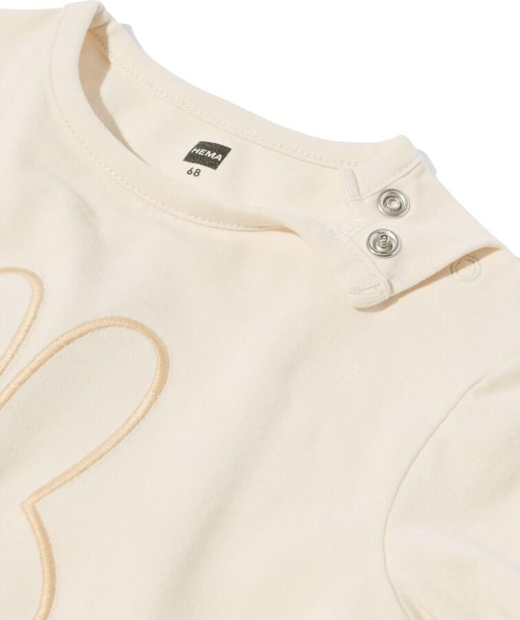 HEMA Nijntje Newborn T-shirt Jersey Ecru (ecru)