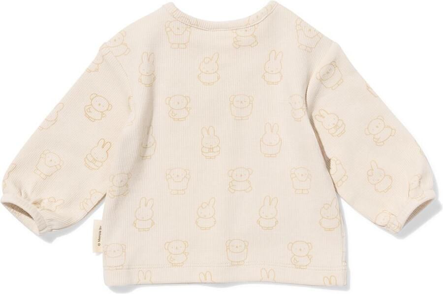 HEMA Nijntje Newborn T-shirt Rib Ecru (ecru) - Foto 2