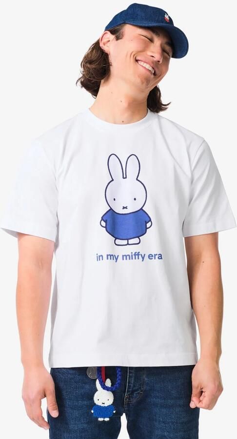 HEMA Nijntje T-shirt Voor Volwassenen 'in My Miffy Era' Maat S (wit)