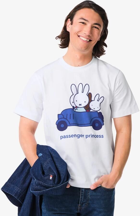 HEMA Nijntje T-shirt Voor Volwassenen 'passenger Princess' Maat L (wit)