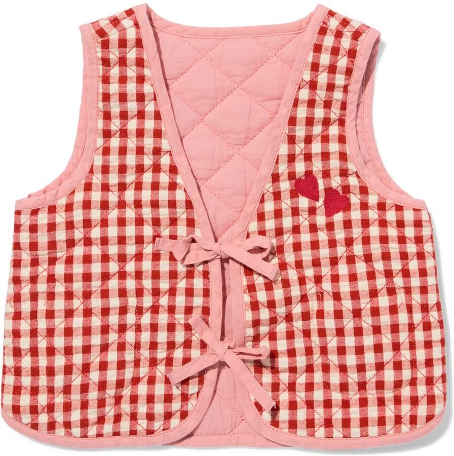 HEMA Omkeerbaar Babygilet Ruiten Rood (rood)