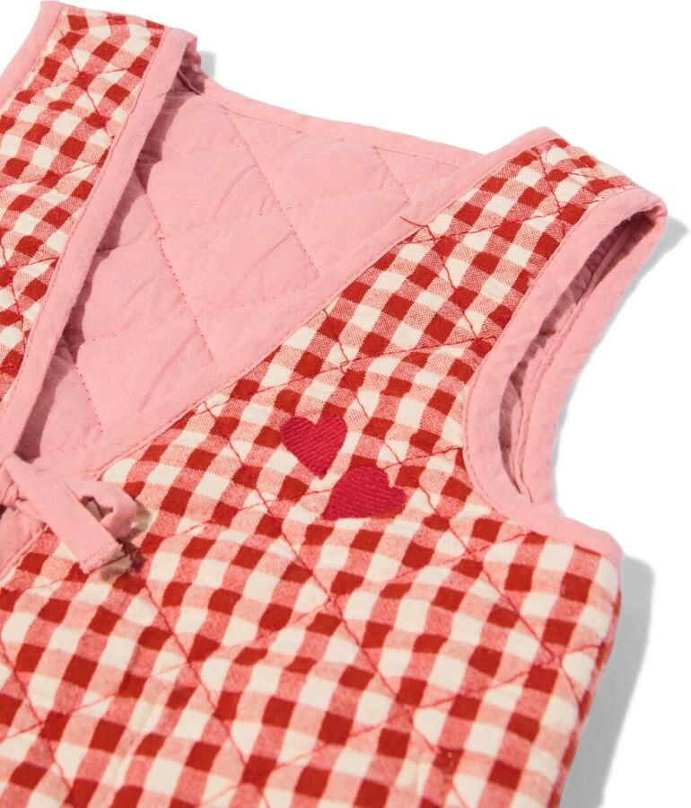 HEMA Omkeerbaar Babygilet Ruiten Rood (rood) - Foto 2