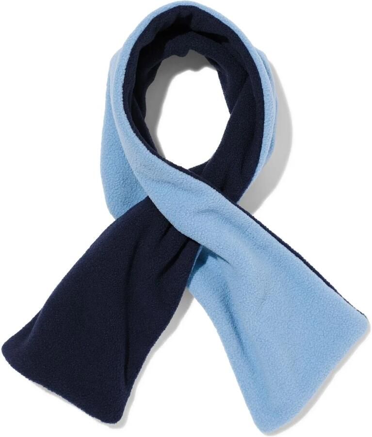 HEMA Omkeerbare Babysjaal Fleece (blauw)