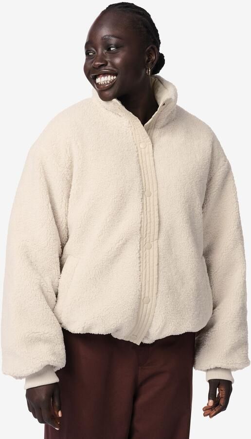HEMA Omkeerbare Damesjas Race Teddy Beige (beige)