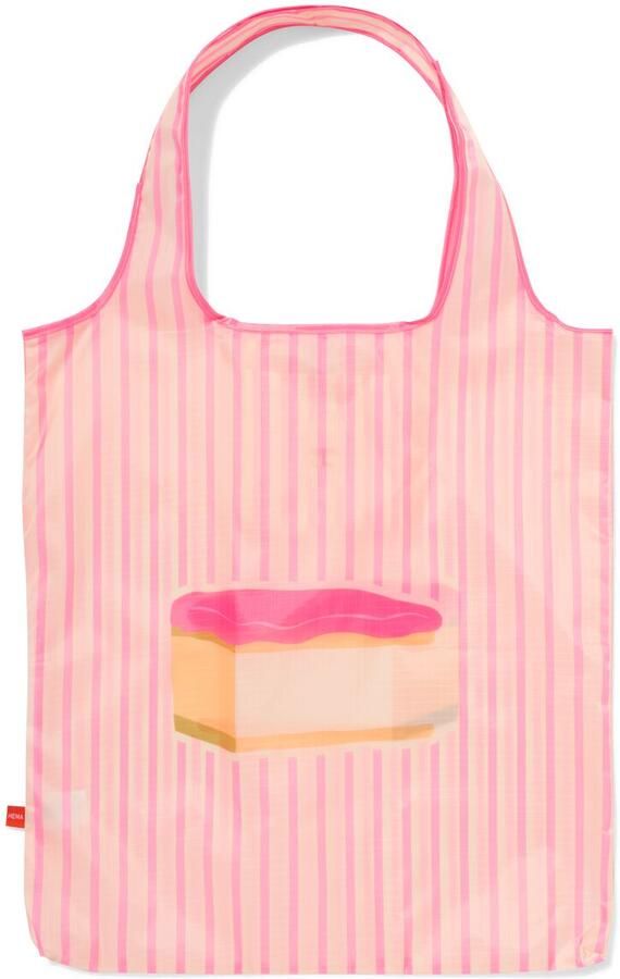 HEMA Opvouwbare Boodschappentas L 43x70cm Tompouce (multi)