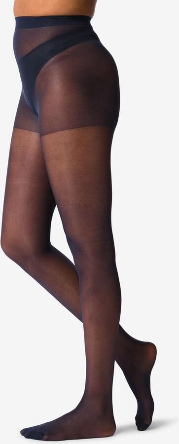 HEMA Panty 20 Denier Glans 4 Stuks Donkerblauw (donkerblauw)