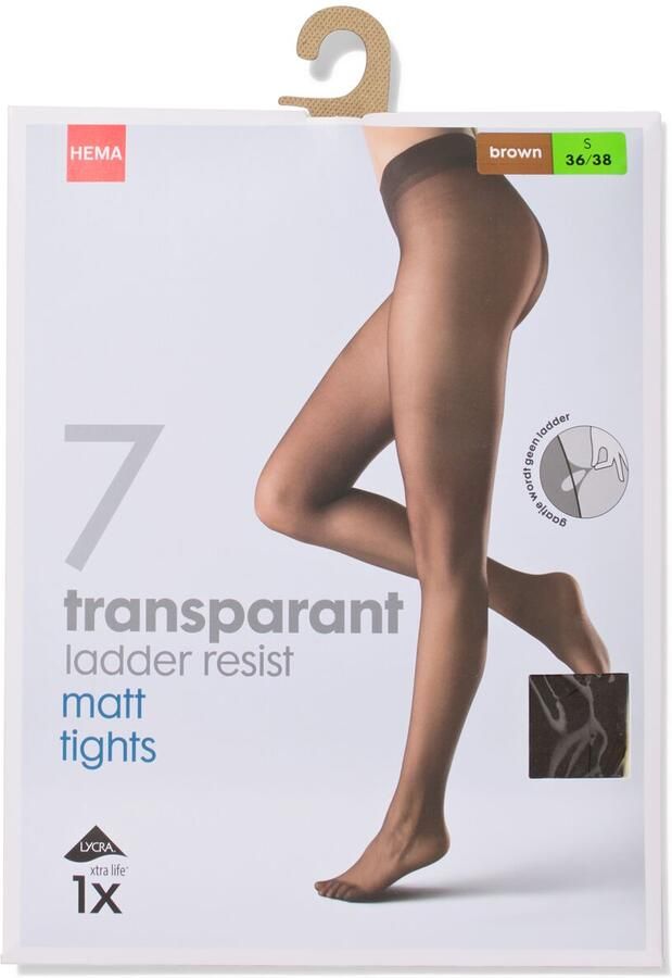 HEMA Panty 7denier Anti-ladder Bruin (bruin) - Foto 2