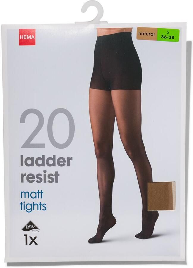 HEMA Panty Antiladder 20 Denier Mat Beige (beige) - Foto 2