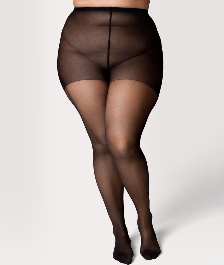 HEMA Panty Antiladder Curvy 20 Denier Mat Zwart (zwart)