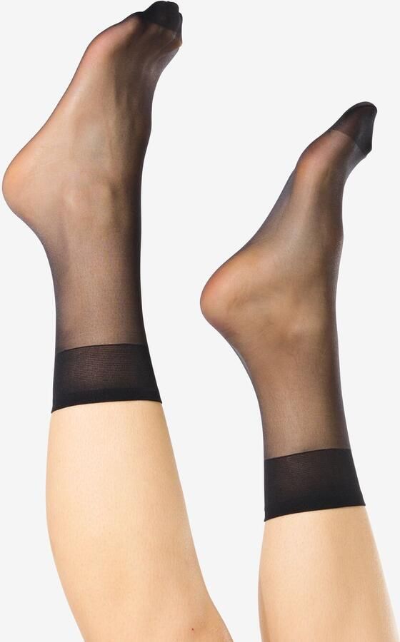HEMA Pantysokken Antiladder 15 Denier Mat 2 Paar Zwart (zwart) - Foto 2