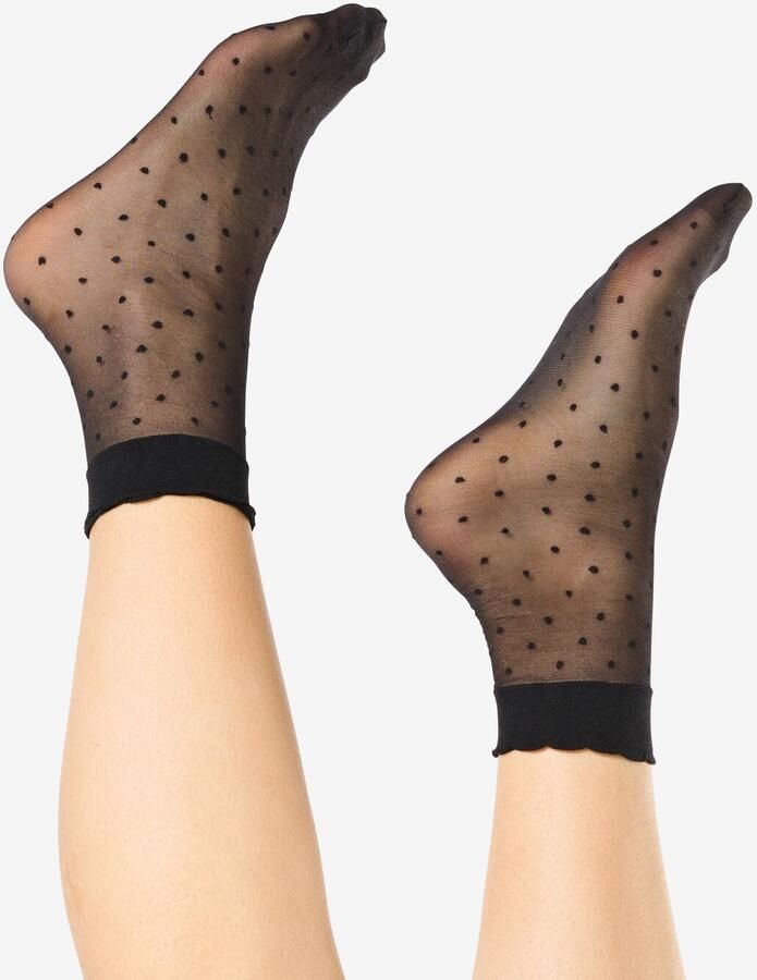 HEMA Pantysokken Fashion Stippen Zwart (zwart) - Foto 2