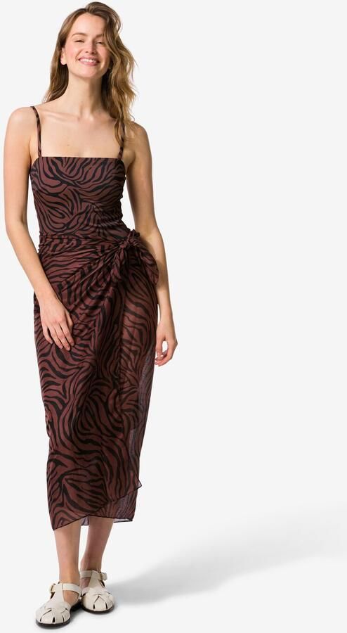 HEMA Pareo 190x100cm Zebra (gebroken wit) - Foto 2