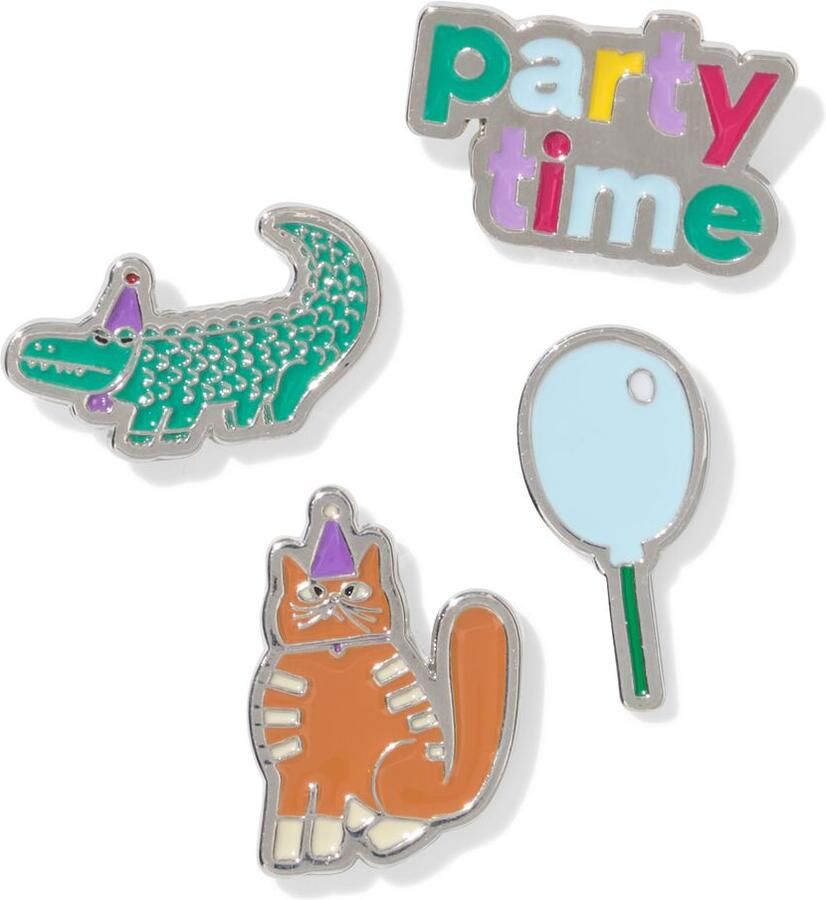 HEMA Pins Feestbeesten 4 Stuks - Foto 1