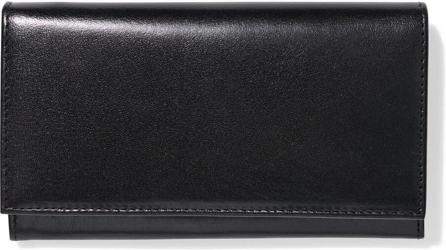 HEMA Portemonnee Met Flap Leer Zwart N