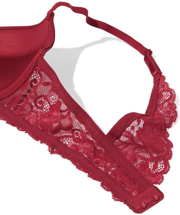 HEMA Push-up Bh Met Beugel Donkerrood (donkerrood)
