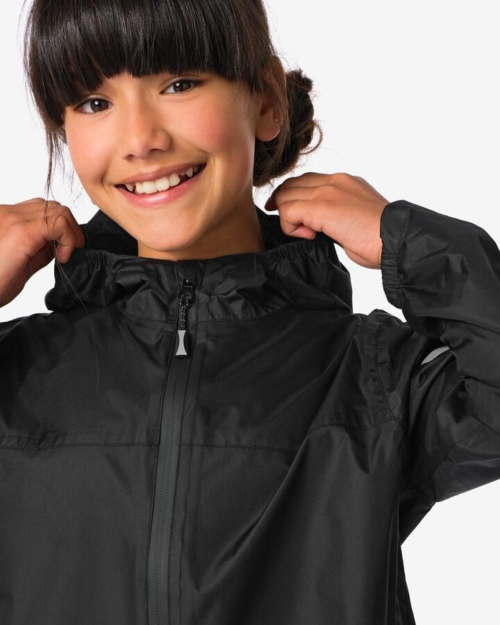 HEMA Regenjas Voor Kinderen Lichtgewicht Waterdicht Zwart (zwart) - Foto 2