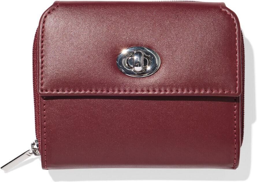 HEMA Ritsportemonnee Met Flap Leer Rood