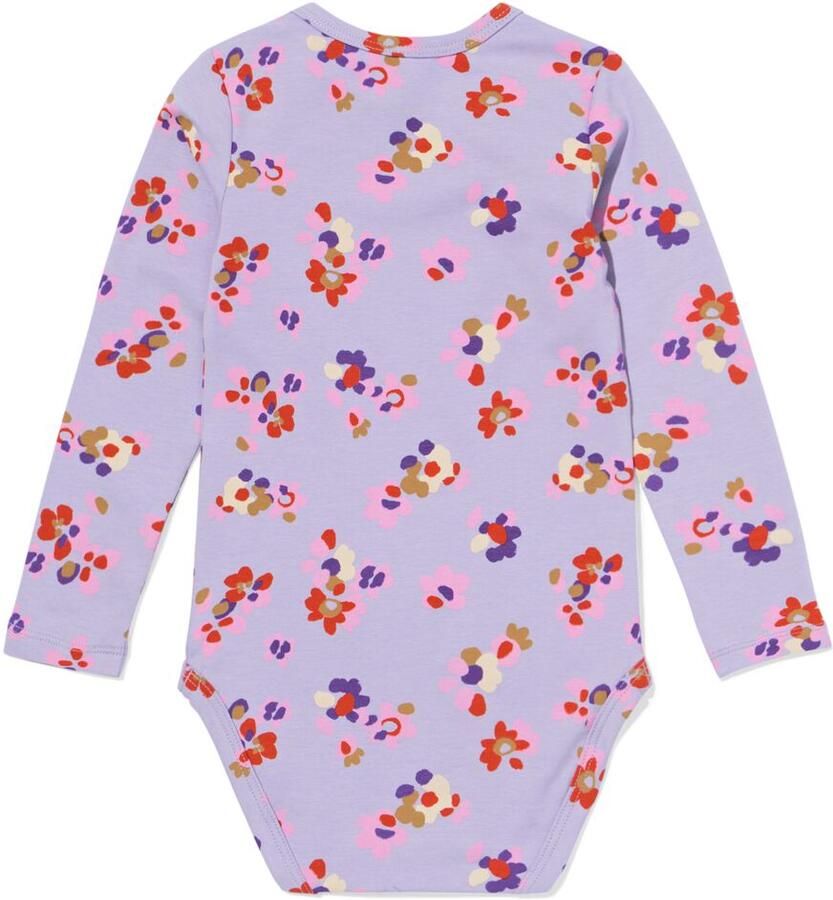 HEMA Romper Met Stretch Bloemen Paars (paars) - Foto 2