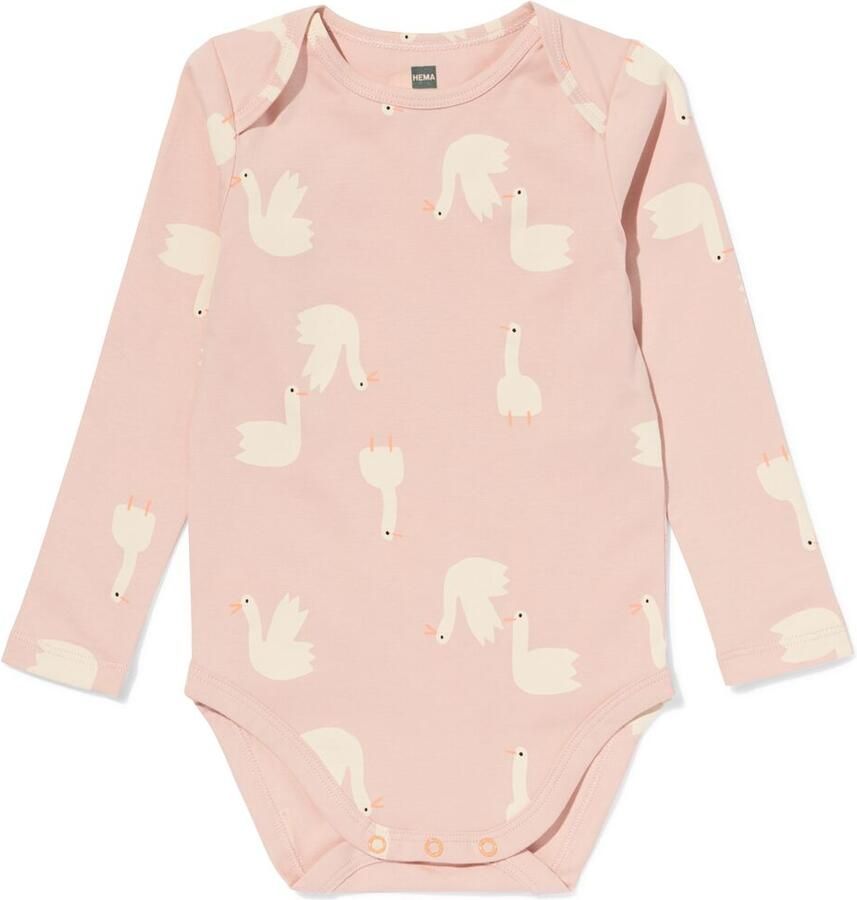 HEMA Romper Met Stretch Ganzen Roze (roze) - Foto 2