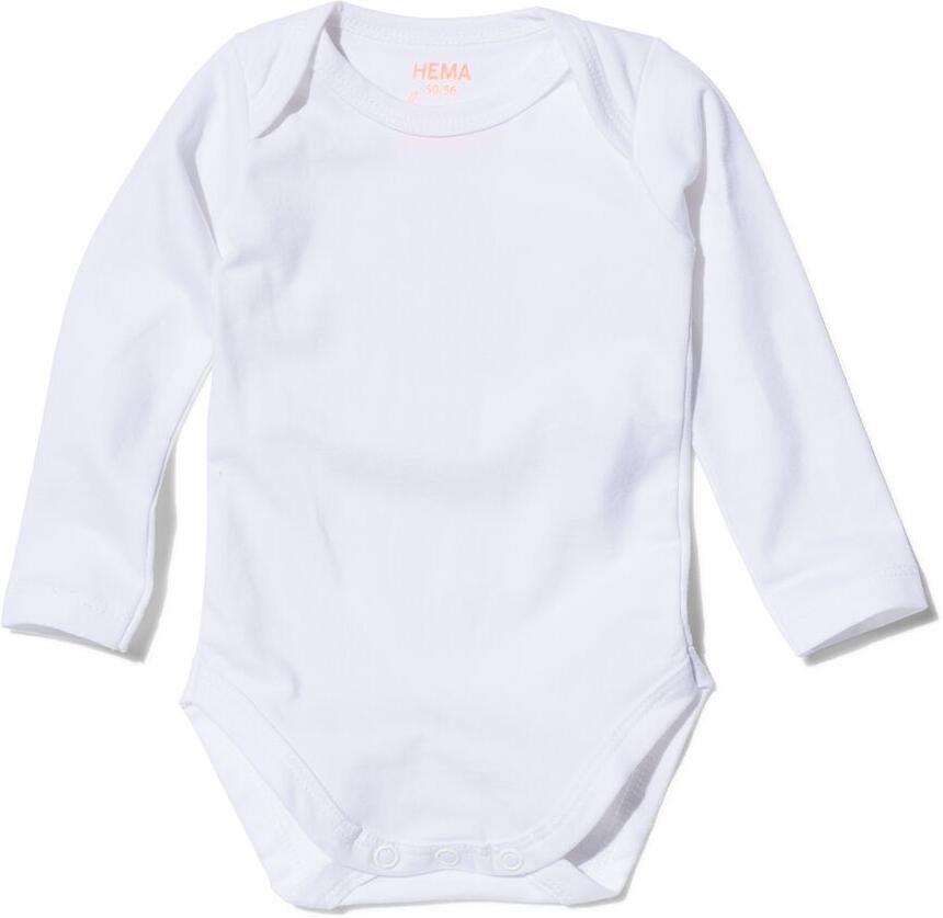 HEMA Romper Organic Katoen Stretch 2 Stuks Wit - Foto 2